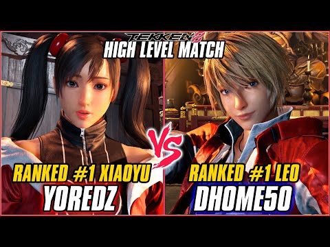 TEKKEN 8 ▰ YOREDZ (#1 Ranked Xiaoyu) vs DHOME50HBK (#1 Ranked Leo) ▰ T8 HIGH LEVEL GAMEPLAY