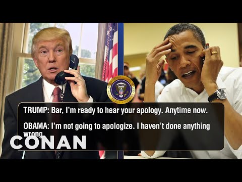 Trump Calls Obama To Talk About Microwaves | CONAN on TBS