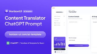 Content Translator prompt - Horizon ChatGPT AI Template