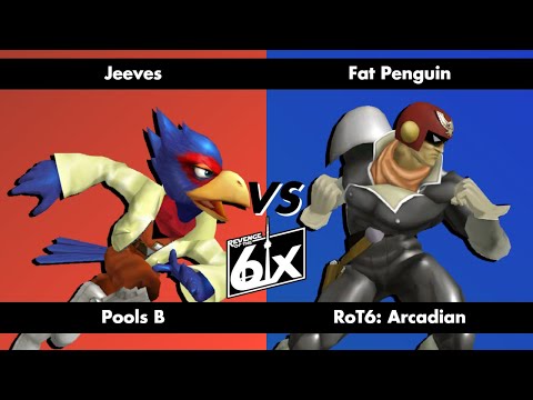 ROT6 Arcadian Pools B - Jeeves (Falco) vs Fat Penguin (Captain Falcon) Melee Singles