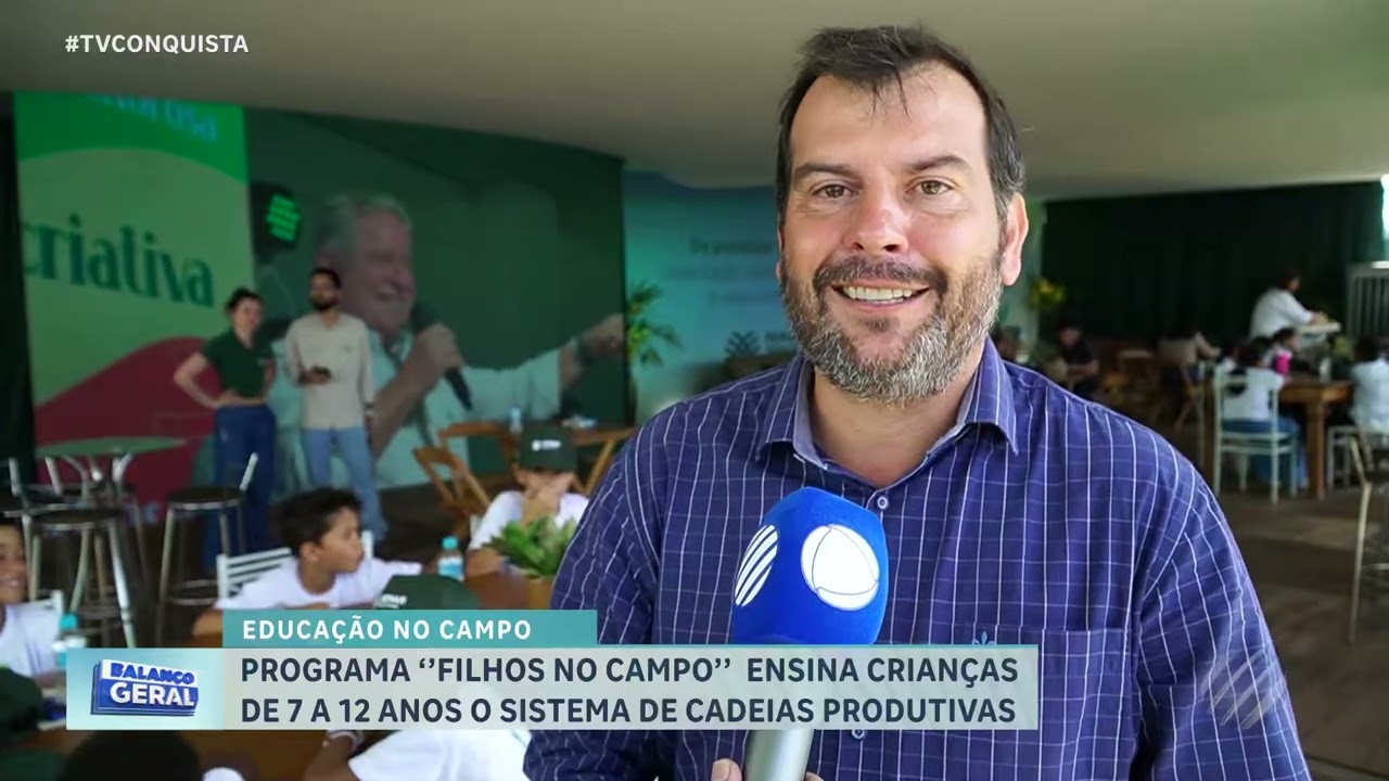 Crianças vão ao campo em LRV e aprendem na prática a força do agronegócio