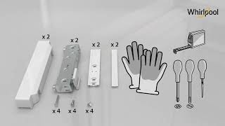 How to Install the Whirlpool Built-in Fridge/Freezer (rail installation with Push to Open)