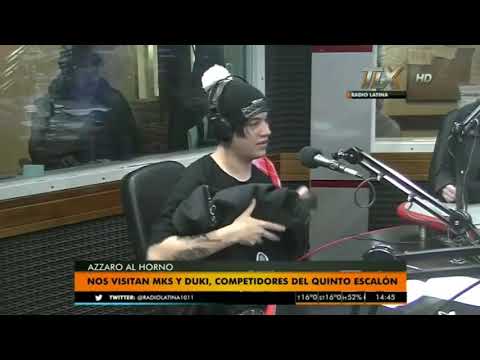 Freestyle  de duki  y mks prenden fuego la radio latina