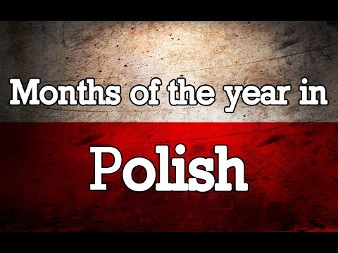 Months of the year in Polish language