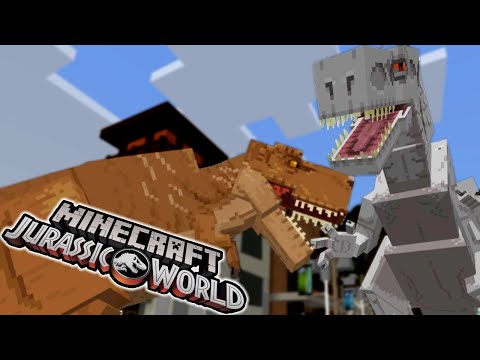 REXY vs INDOMINUS REX! | Ultimate Jurassic World Minecraft Battle Royale