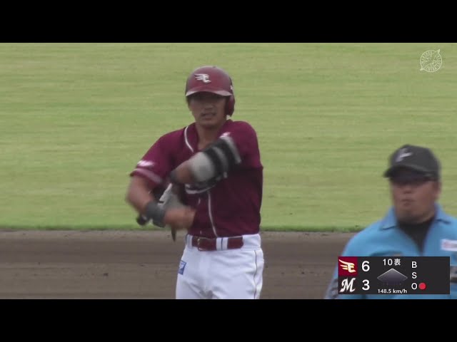 【ファーム】積極的に振り抜いた!! イーグルス・平良竜哉 貴重な追加点を挙げて勝利を手繰り寄せる!! 2025年7月11日 千葉ロッテマリーンズ 対 東北楽天ゴールデンイーグルス