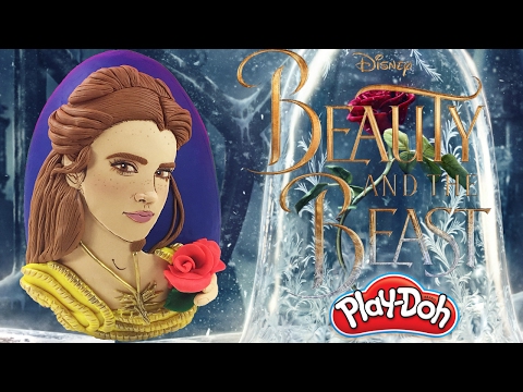 Beauty and the Beast 2017 Play Doh Surprise Egg Emma Watson as Belle Video