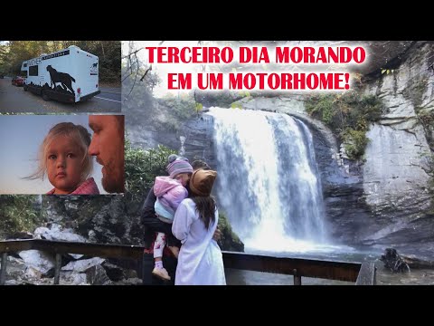 DIA 3 MORANDO EM UM MOTORHOME ! (CACHOEIRAS E MONTANHAS DOS EUA)