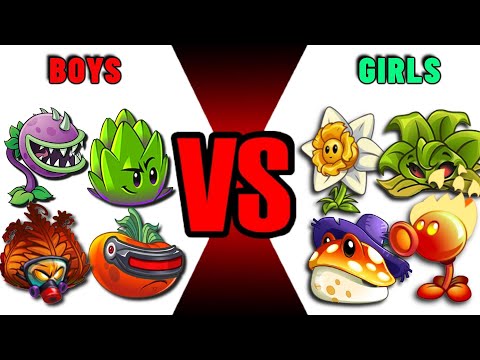 PVZ 2 | Team BOYS vs GIRLS! - Which Team Plants Will Win?