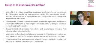 La lluita contra l’absentisme escolar: quina és la situació a Catalunya? - Maribel Garcia
