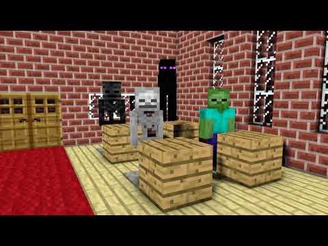 Monster School: BOTTLE FLIP CHALLENGE- Minecraft Animation