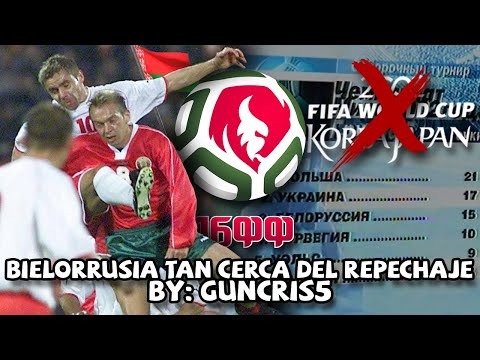 Bielorrusia TAN CERCA del REPECHAJE al mundial de 2002 (quedaron a 2 PUNTOS DE LOGRARLO) 🇧🇾