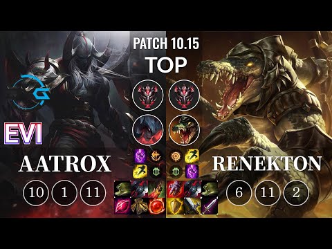 DFM Evi Aatrox vs Renekton Top - KR Patch 10.15
