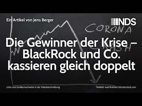 Die Gewinner der Krise – BlackRock und Co. kassieren gleich doppelt | Jens Berger | NDS | 24.03.2020