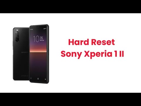 How to Factory Reset Sony Xperia 1 II | Pattern and Password Unlock