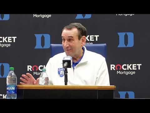 Coach K Duke vs UNC Postgame Press Conference