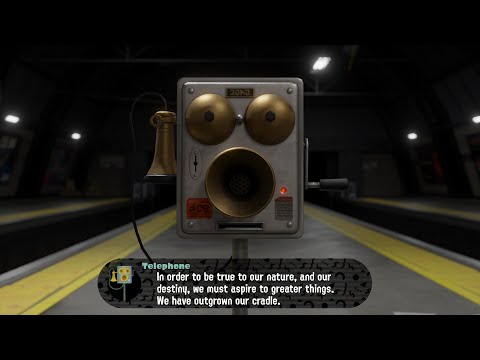 Commander Tartar reading Dr. Breen's speech