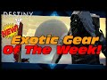 Destiny New Upgraded Exotic Gear Xur The Agent ...