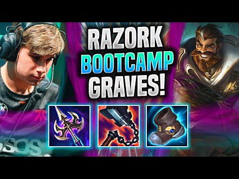RAZORK IS A GOD WITH GRAVES IN NA BOOTCAMP! - FNC Razork Plays Graves Jungle vs Morgana! |