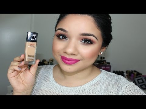 Maybelline Fit Me Foundation Dewy + Smooth Review and Demo Video