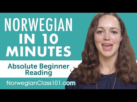 10 Minutes of Norwegian Reading Comprehension for Absolute Beginners
