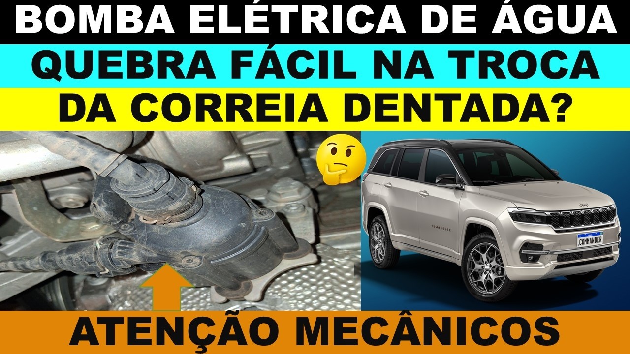 Commander 2.0 diesel na troca da correia dentada qual cuidado ter? Quebra a bomba elétrica de água
