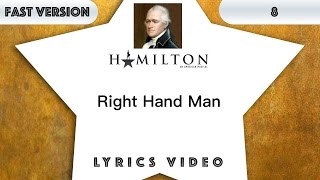 8 episode: Hamilton - Right Hand Man [Music Lyrics] - 3x faster