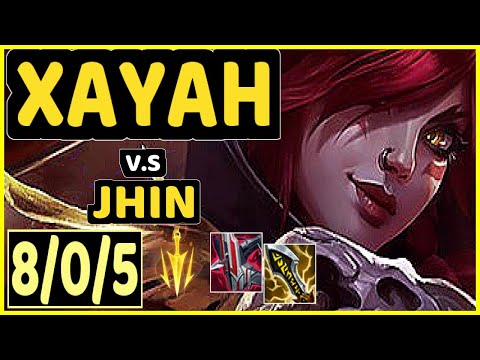 XAYAH vs JHIN - 8/0/5 KDA BOTTOM ADC GAMEPLAY - EUW Ranked MASTER