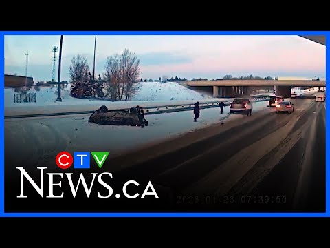 Scene of fatal Highway 8 flyover crash