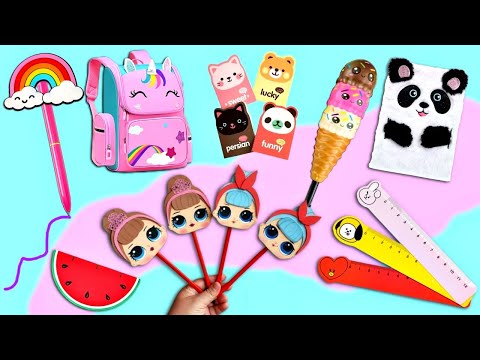 30 DIY SCHOOL SUPPLIES IDEAS - BACK TO SCHOOL HACKS