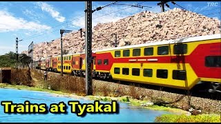 preview picture of video 'Double Decker Exp Chennai to Bengaluru & Capturing Beautiful Trains at Tyakal, Bengaluru'