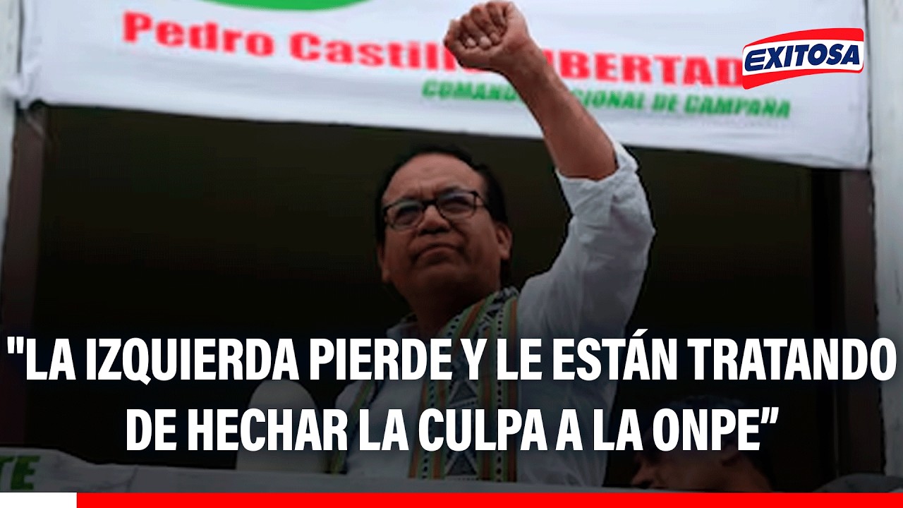 🔴🔵 Lúcar: "La izquierda pierde las elecciones y le están tratando de hechar la culpa a la ONPE"