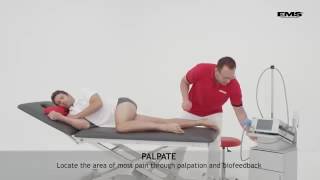 Síndrome doloroso del trocánter mayor. Terapia ondas de choque método EMS Swiss Dolorclast