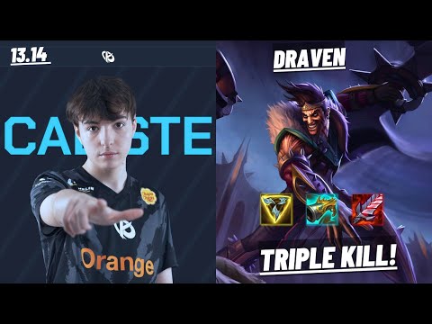 KC CALISTE: DRAVEN VS LIL VESPA: XAYAH (ADC) - TRIPLE KILL - EUW GRANDMASTER - PATCH 13.14