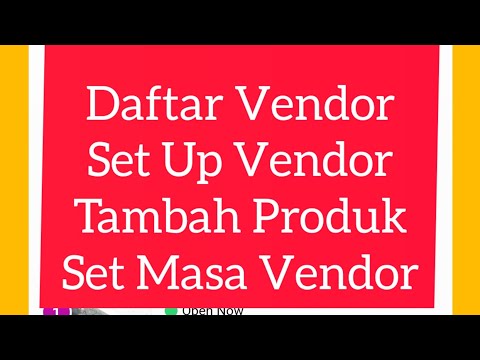 Cara Daftar Vendor Kedai di App Misi tambah produk setup Vendor Uruskan Order | Code Admin Misi