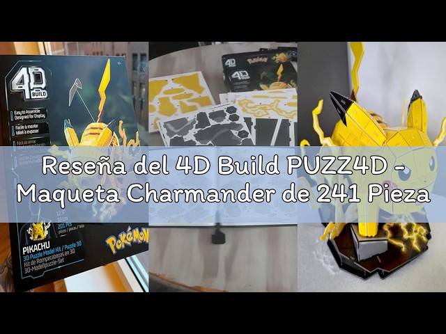 Vídeo relacionado con PUZZ4D - Maqueta Squirtle de 180 Piezas - Puzzle 3D Pokemon Squirtle de 23,5 cm - Maquetas para Construir Adultos y Niños - Puzzles para Adultos y Niños - Juegos de Mesa