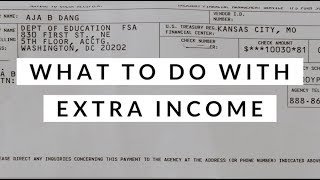 A $10,000 Student Loan Refund Check? | What To Do With Extra Income | Aja Dang