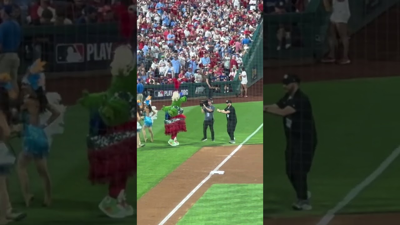 Phillie Phanatic Impersonates Taylor Swift The Life of a Showgirl Hit Single