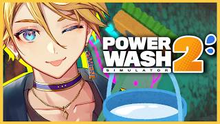 【POWERWASH SIMULATOR 2】Visual ASMR (sound sometimes)【NIJISANJI EN | Yu Q. Wilson】