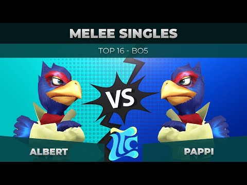 Albert vs Pappi - Melee Singles: Top 16 - Low Tide City | Falco vs Falco