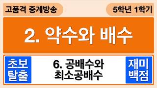 [개념수학] 6. 배수와 최대공배수 - 5학년 1학기 수학 2단원 약수와 배수