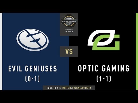 Evil Geniuses vs OpTic Gaming | CWL Pro League 2019 | Division A | Week 1 | Day 3
