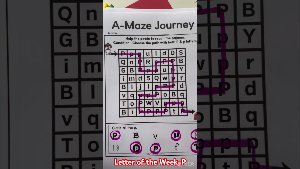 Letter of the Week Worksheets Preschool & Kindergarten #alphabets #preschool #kindergarten songs