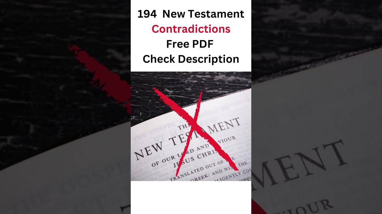 FREE 194 New Testament PDF Contradictions/Lies Check Description #newtestament