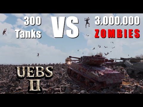 300 Sherman Tanks VS 3 Million Zombies | Ultimate Epic Battle Simulator 2