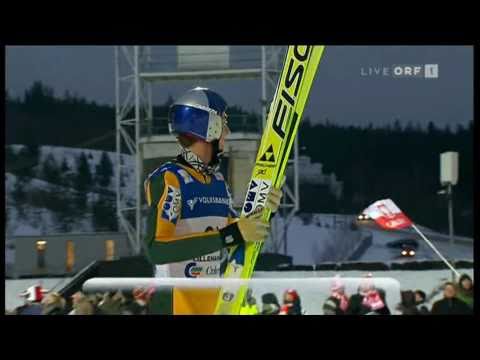 Gregor Schlierenzauer Lillehammer 2009 150,5m - Fall ORF (AMAZING JUMP)