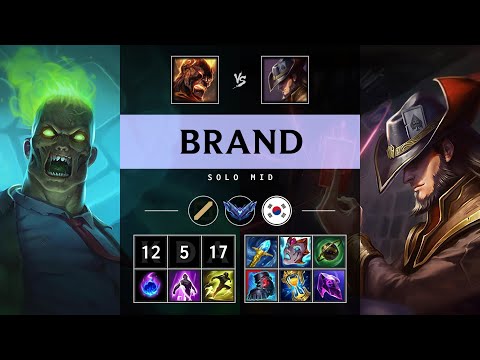 Brand Mid vs Twisted Fate - KR Diamond Patch 25.13