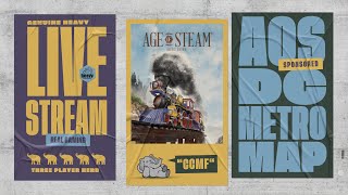 Age of Steam - DC Metro - 3p Teaching, Play-through, & Round table by Heavy Cardboard