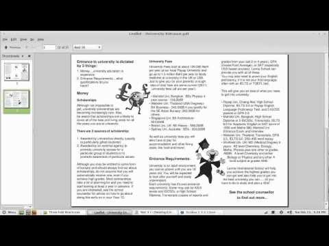 Scribus Video Tutorial - Part 8 - Three fold Brochure 4 of 4 - Applying styles and saving as pdf
