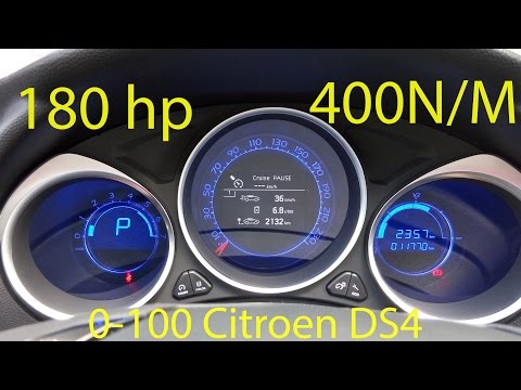 0-150 Citroen DS4 Crossback 2.0 TDI 6AT 180 HP 400 H/M
